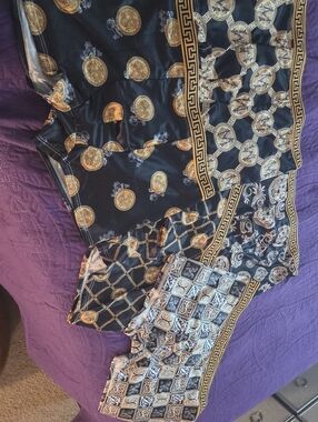 3/$15   5 PAIR Men’s Black and Gold Patterned Underwear Boxer/Briefs Sz Lg/XL